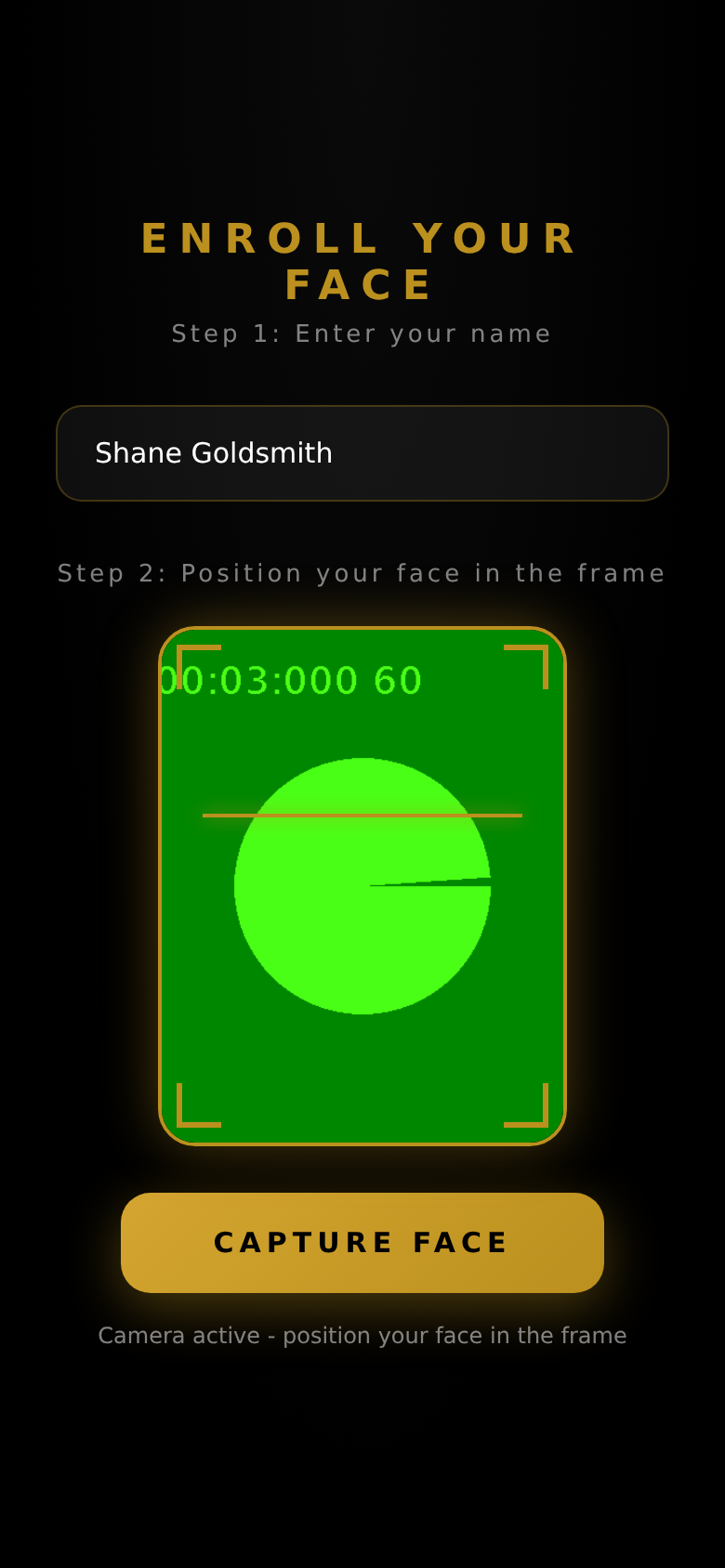 Facial recognition enrollment